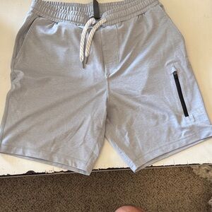 Vuori Light Gray Athletic Shorts